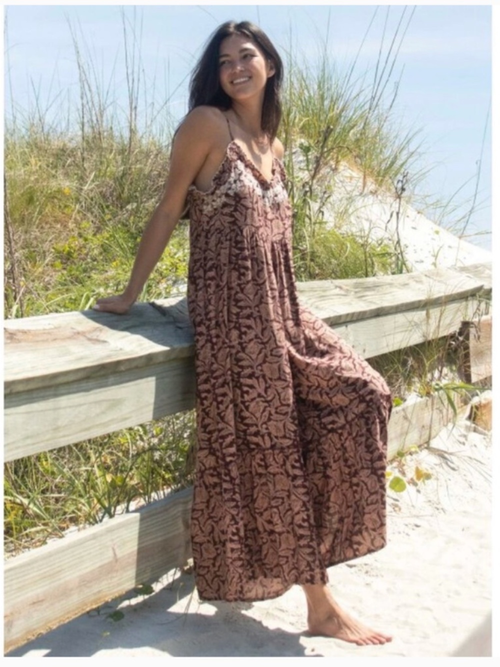 NWOT Natural Life Wide Leg Harley Jumpsuit